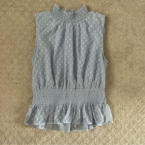 Medium Japna Mock Neck Peplum Top